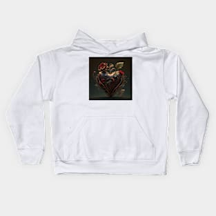 Rose Heart Kids Hoodie